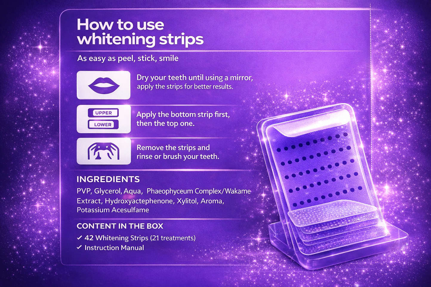 Novora Purple Teeth Whitening Strips™