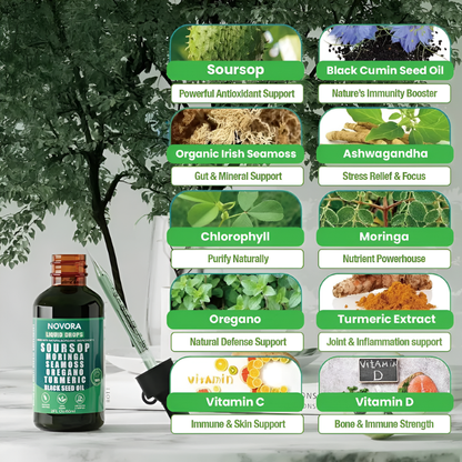 100% Organic 10-in-1 Soursop Extract Drops