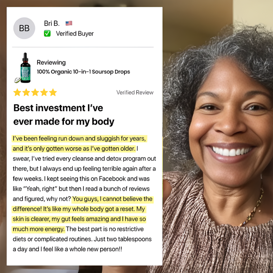 100% Organic 10-in-1 Soursop Extract Drops