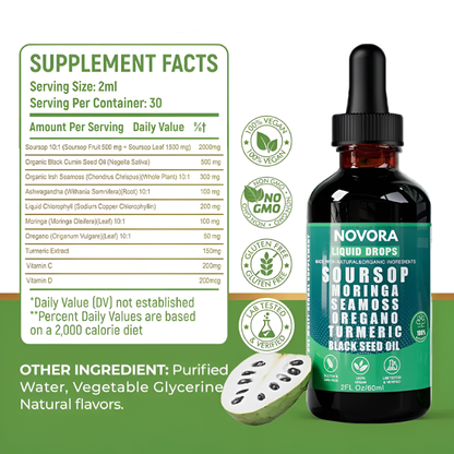 100% Organic 10-in-1 Soursop Extract Drops