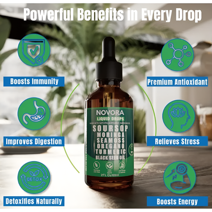 100% Organic 10-in-1 Soursop Extract Drops